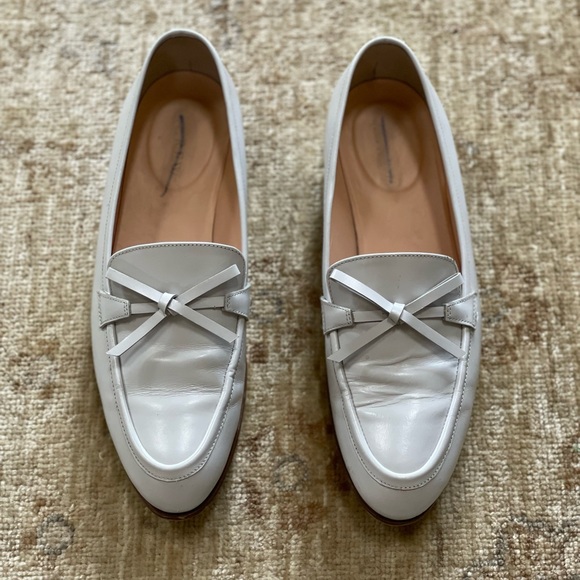 J Crew Collection Academy Women’s Gray Leather Highland Mist Shoes, Size 7 - Picture 3 of 15